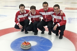 Team-Switzerland: Peter de Cruz, Benoît Schwarz, Roger Gulka, Valetin Tanner, Dominik Märki, SUI-SWE/5-4