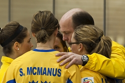 Play-Off Women Canada-Sweden, CAN-SWE/9-3, Team-Sweden, CK Granit-Gävle: Anna Hasselborg, Jonna McManus, Agnes Knochenhauer, Anna Huhta, Sara McManus
