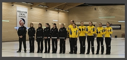 Semi-Final Women USA-Sweden, USA-SWE/1-6, Team-United States: Alexandra Carlson, Tabitha Peterson, Tara Peterson, Sophie Brorson, Miranda Solem, Team-Sweden, CK Granit-Gävle: Anna Hasselborg, Jonna McManus, Agnes Knochenhauer, Anna Huhta, Sara McManus