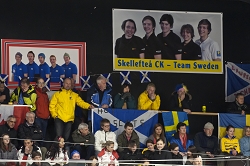 Spectators watching the women Semi-Final