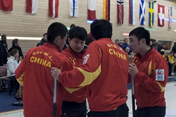 Semi-Final Men China-Switzerland, CHN-SUI/3-4, Team-China, Harbin CC: Yansong Ji, Ji Hui Huang, Dexin Ba, Wenli Guo, Yujun Han