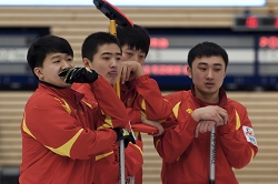 Semi-Final Men China-Switzerland, CHN-SUI/3-4, Team-China, Harbin CC: Yansong Ji, Ji Hui Huang, Dexin Ba, Wenli Guo, Yujun Han