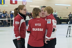 Bronze Game Women's USA-Switzerland, SUI-USA/7-9, Team-Switzerland: Manuela Siegrist, Imogen Lehmann, Claudia Hug, Janine Wyss, Corinne Rupp