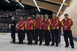 Final Ceremony, Team-China, Harbin CC: Yansong Ji, Ji Hui Huang, Dexin Ba, Wenli Guo, Yujun Han