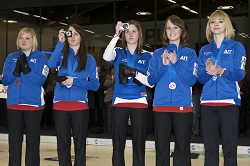Final Ceremony, Team-United States: Alexandra Carlson, Tabitha Peterson, Tara Peterson, Sophie Brorson, Miranda Solem