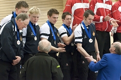 Final Ceremony, Team-Scotland: Ally Fraser, Steven Mitchell, Scott Andrews, Kerr Drummond, Blair Fraser