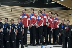 Final Ceremony, Team-Switzerland: Peter de Cruz, Benoît Schwarz, Roger Gulka, Valetin Tanner, Dominik Märki