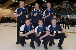 Final Ceremony, Team-Scotland: Ally Fraser, Steven Mitchell, Scott Andrews, Kerr Drummond, Blair Fraser