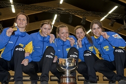 Final Ceremony<br />

Team-Sweden, CK Granit-Gävle: Anna Hasselborg, Jonna McManus, Agnes Knochenhauer, Anna Huhta, Sara McManus