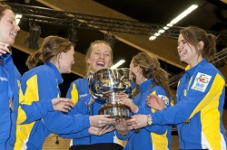 Final Ceremony<br />

Team-Sweden, CK Granit-Gävle: Anna Hasselborg, Jonna McManus, Agnes Knochenhauer, Anna Huhta, Sara McManus