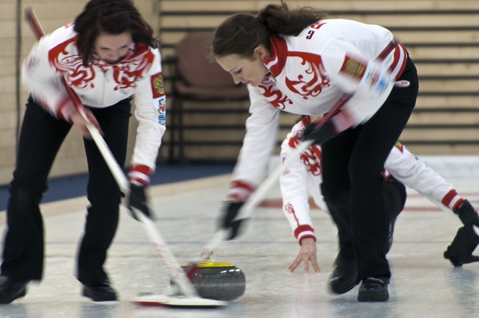 Draw #9 Women's USA-Russia, USA-RUS/6-5, Team-Russia, Moskvitch CC  Moscow: Anna Sidorova, Margarita Fomina, Ekaterina Galkina, Galina Arsenkina, Ekaterina Antonova, Team-United States: Alexandra Carlson, Tabitha Peterson, Tara Peterson, Sophie Brorson, Miranda Solem