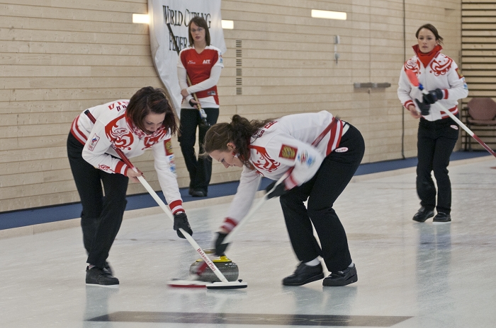 Draw #9 Women's USA-Russia, USA-RUS/6-5, Team-Russia, Moskvitch CC  Moscow: Anna Sidorova, Margarita Fomina, Ekaterina Galkina, Galina Arsenkina, Ekaterina Antonova, Team-United States: Alexandra Carlson, Tabitha Peterson, Tara Peterson, Sophie Brorson, Miranda Solem