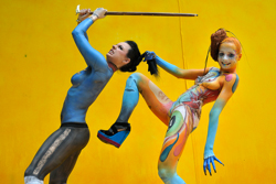 Austria, Pörtschach, World Bodypainting Festival, Wörthersee