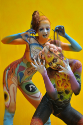 Austria, Pörtschach, World Bodypainting Festival, Wörthersee