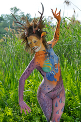 Austria, Pörtschach, World Bodypainting Festival, Wörthersee