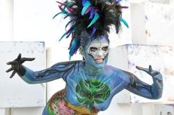 Austria, Pörtschach, World Bodypainting Festival, Wörthersee