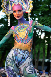 Austria, Pörtschach, World Bodypainting Festival, Wörthersee