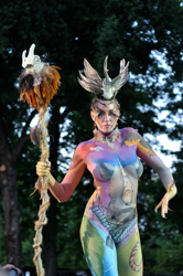 Austria, Pörtschach, World Bodypainting Festival, Wörthersee