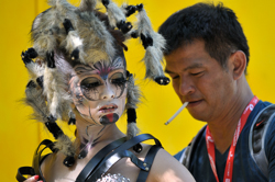 Austria, Pörtschach, World Bodypainting Festival, Wörthersee