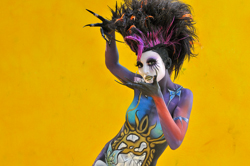 Austria, Pörtschach, World Bodypainting Festival, Wörthersee