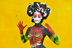 Austria, Pörtschach, World Bodypainting Festival, Wörthersee
