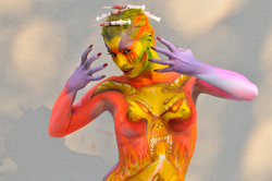 Austria, Pörtschach, World Bodypainting Festival, Wörthersee