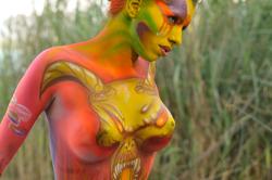 Austria, Pörtschach, World Bodypainting Festival, Wörthersee