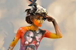 Austria, Pörtschach, World Bodypainting Festival, Wörthersee