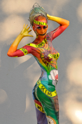 Austria, Pörtschach, World Bodypainting Festival, Wörthersee
