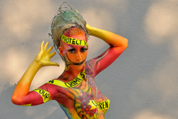 Austria, Pörtschach, World Bodypainting Festival, Wörthersee