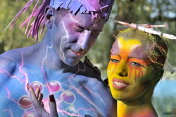 Austria, Pörtschach, World Bodypainting Festival, Wörthersee