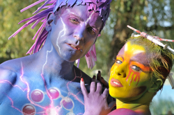 Austria, Pörtschach, World Bodypainting Festival, Wörthersee
