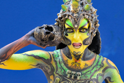 Austria, Pörtschach, World Bodypainting Festival, Wörthersee