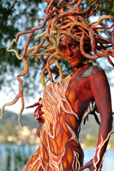 Austria, Pörtschach, World Bodypainting Festival, Wörthersee