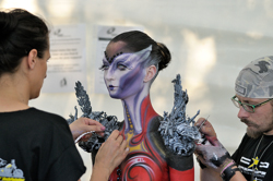 Austria, Pörtschach, World Bodypainting Festival, Wörthersee