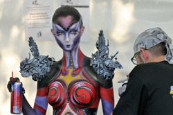 Austria, Pörtschach, World Bodypainting Festival, Wörthersee