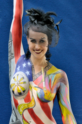Austria, Pörtschach, World Bodypainting Festival, Wörthersee