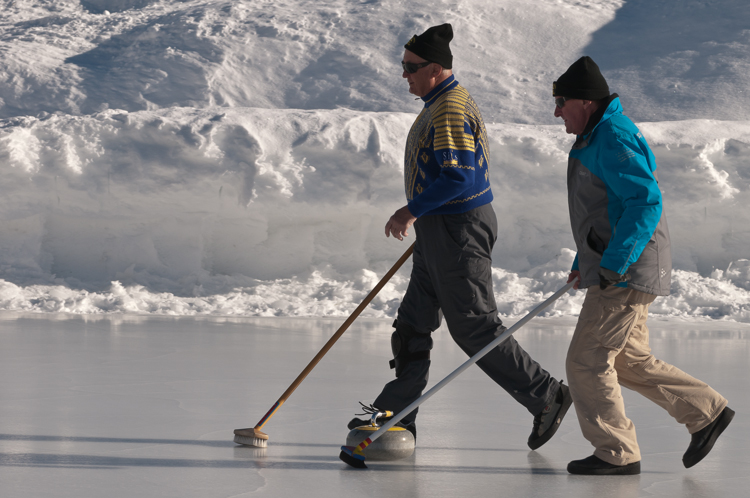 Curling, Graubünden, Sport, St. Moritz, Switzerland, Veteranentreffen, Winter