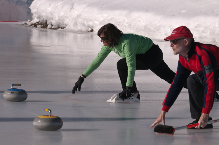 Curling, Graubünden, Sport, St. Moritz, Switzerland, Veteranentreffen, Winter