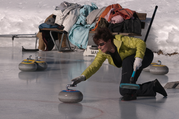 Curling, Graubünden, Sport, St. Moritz, Switzerland, Veteranentreffen, Winter