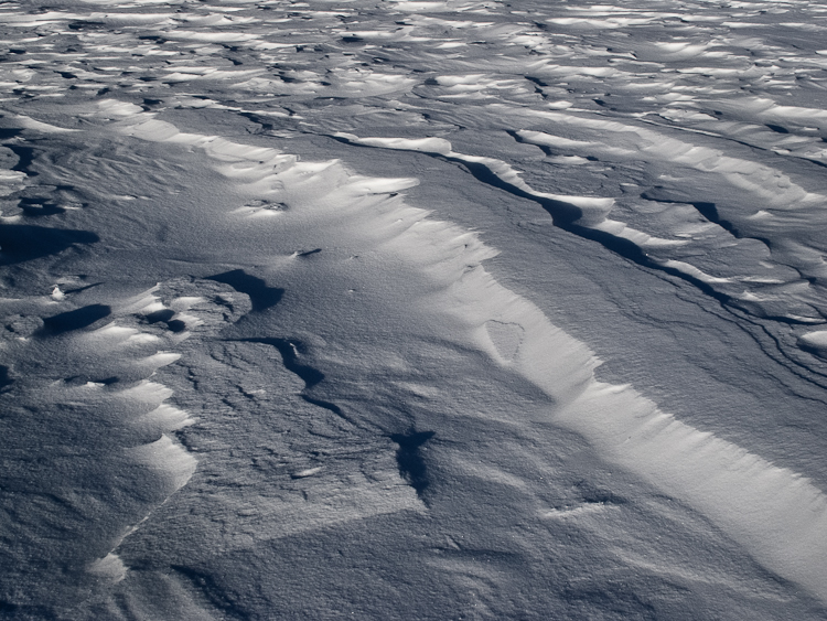 Snowdrift Formations, Ice waves Abstract Formation, Engadin, Golfcourse, Graubünden, Sils / Segl, Sils/Segl Baselgia, Snow, Switzerland, Waves of Ice, Winter