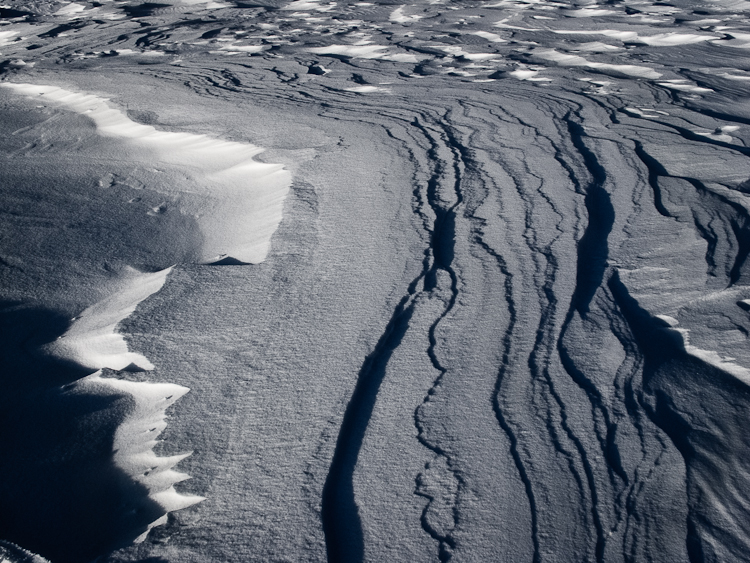 Snowdrift Formations, Ice waves Abstract Formation, Engadin, Golfcourse, Graubünden, Sils / Segl, Sils/Segl Baselgia, Snow, Switzerland, Waves of Ice, Winter