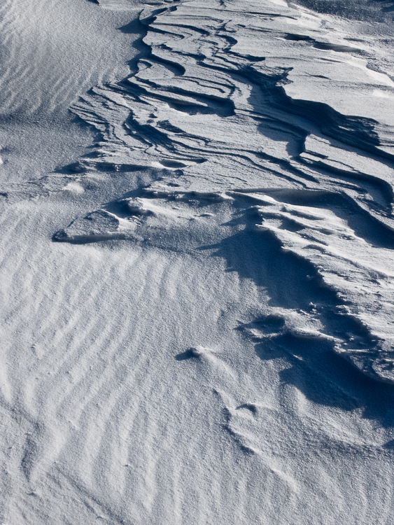 Snowdrift Formations, Ice waves Abstract Formation, Engadin, Golfcourse, Graubünden, Sils / Segl, Sils/Segl Baselgia, Snow, Switzerland, Waves of Ice, Winter