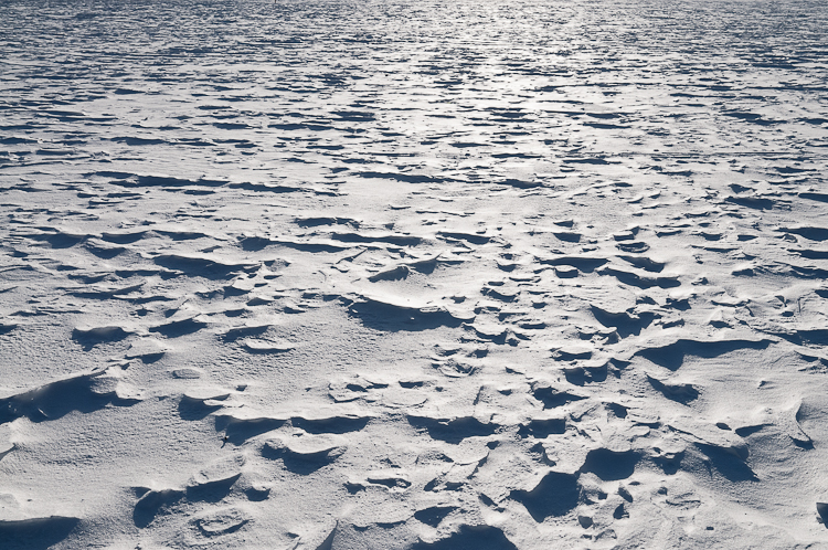 Snowdrift Formations, Wind sculpted snow fields. Abstract Formation, Engadin, Graubünden, Sils / Segl, Sils/Segl Baselgia, Snow, Switzerland, Waves of Ice, Winter