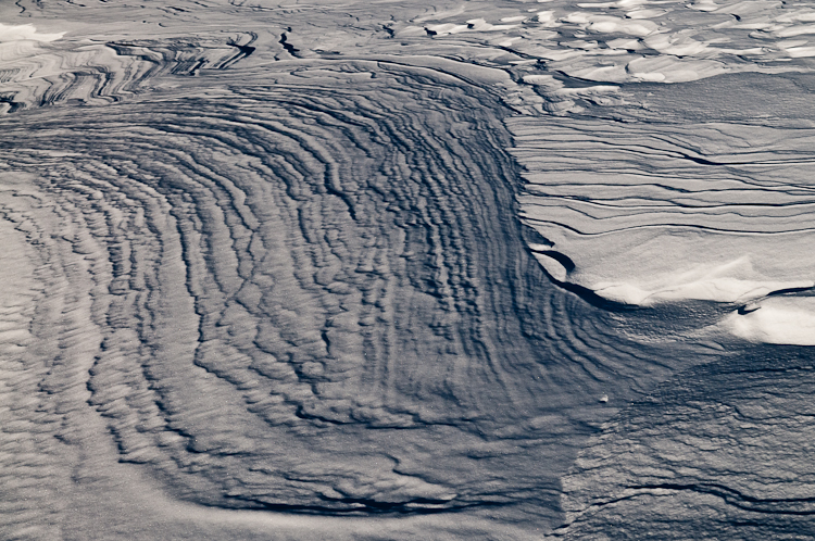 Snowdrift formations, Wind sculpted snow fields. Abstract Formation, Engadin, Graubünden, Segl Baselgia, Sils/Segl Baselgia, Snow, Switzerland, Waves of Ice, Winter