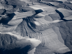 Snowdrift Formations, Ice waves Abstract Formation, Engadin, Golfcourse, Graubünden, Sils / Segl, Sils/Segl Baselgia, Snow, Switzerland, Waves of Ice, Winter