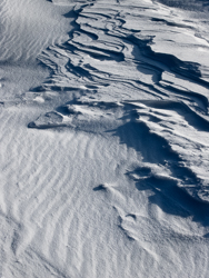 Snowdrift Formations, Ice waves Abstract Formation, Engadin, Golfcourse, Graubünden, Sils / Segl, Sils/Segl Baselgia, Snow, Switzerland, Waves of Ice, Winter