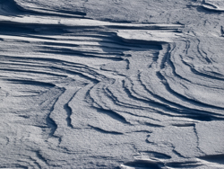 Snowdrift Formations, Ice waves Abstract Formation, Engadin, Golfcourse, Graubünden, Sils / Segl, Sils/Segl Baselgia, Snow, Switzerland, Waves of Ice, Winter