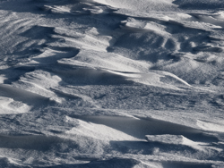 Snowdrift Formations, Ice waves Abstract Formation, Engadin, Golfcourse, Graubünden, Sils / Segl, Sils/Segl Baselgia, Snow, Switzerland, Waves of Ice, Winter