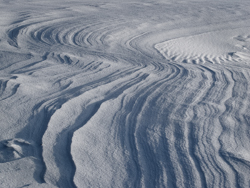 Snowdrift Formations, Ice waves Abstract Formation, Engadin, Golfcourse, Graubünden, Sils / Segl, Sils/Segl Baselgia, Snow, Switzerland, Waves of Ice, Winter